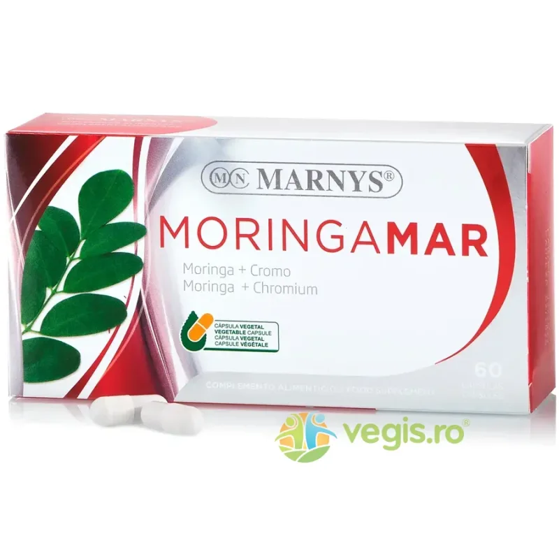 Moringamar - Extract de Moringa + Picolinat de Crom 60cps vegetale MARNYS — preț și oferte