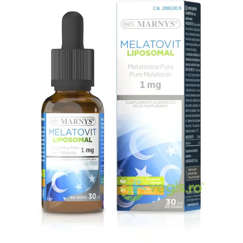 Melatovit – Melatonina Lipozomala Lichida 30ml MARNYS — preț și oferte