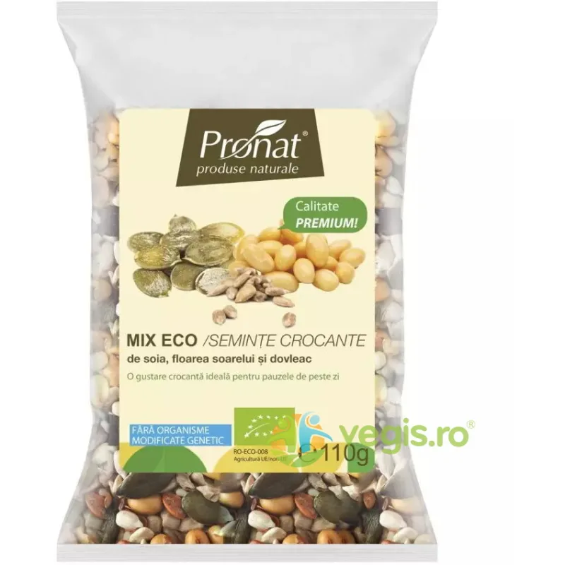 Mix de Seminte Crocante Ecologice/Bio 110g PRONAT — preț și oferte