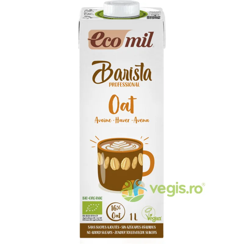 Bautura Vegetala de Ovaz pentru Cafea Barista Ecologica/Bio 1L EcoMil — preț și oferte