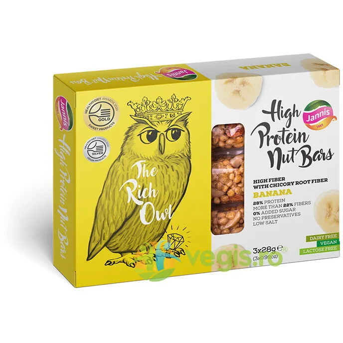 Batoane cu Banana 3x28g JANNIS — preț și oferte