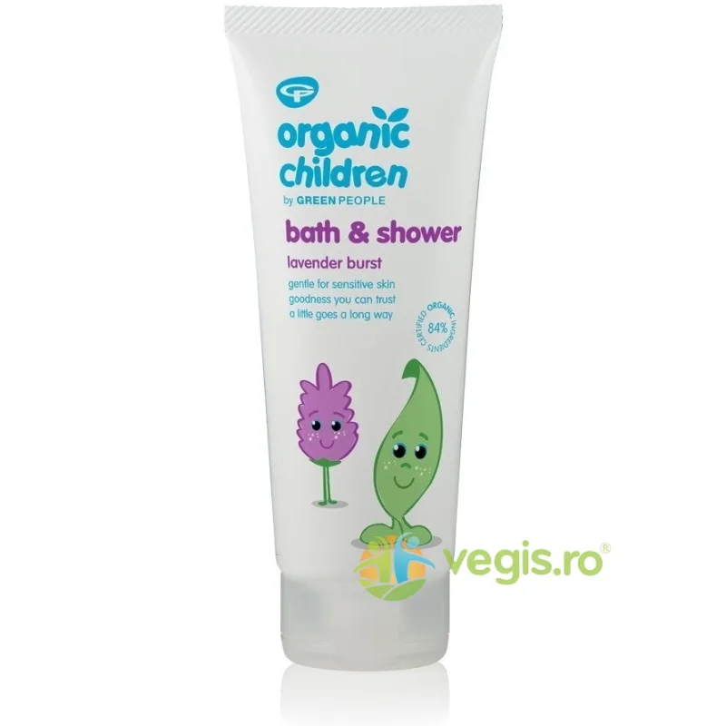 Gel de Dus si Spuma de Baie cu Lavanda pentru Copii 200ml GREEN PEOPLE — preț și oferte