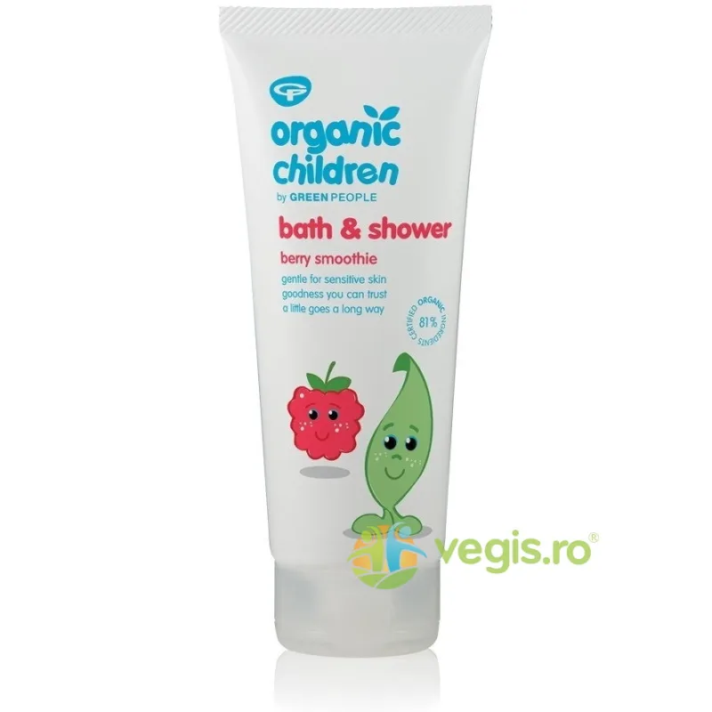 Gel de Dus si Spuma de Baie cu Fructe de Padure pentru Copii 200ml GREEN PEOPLE — preț și oferte