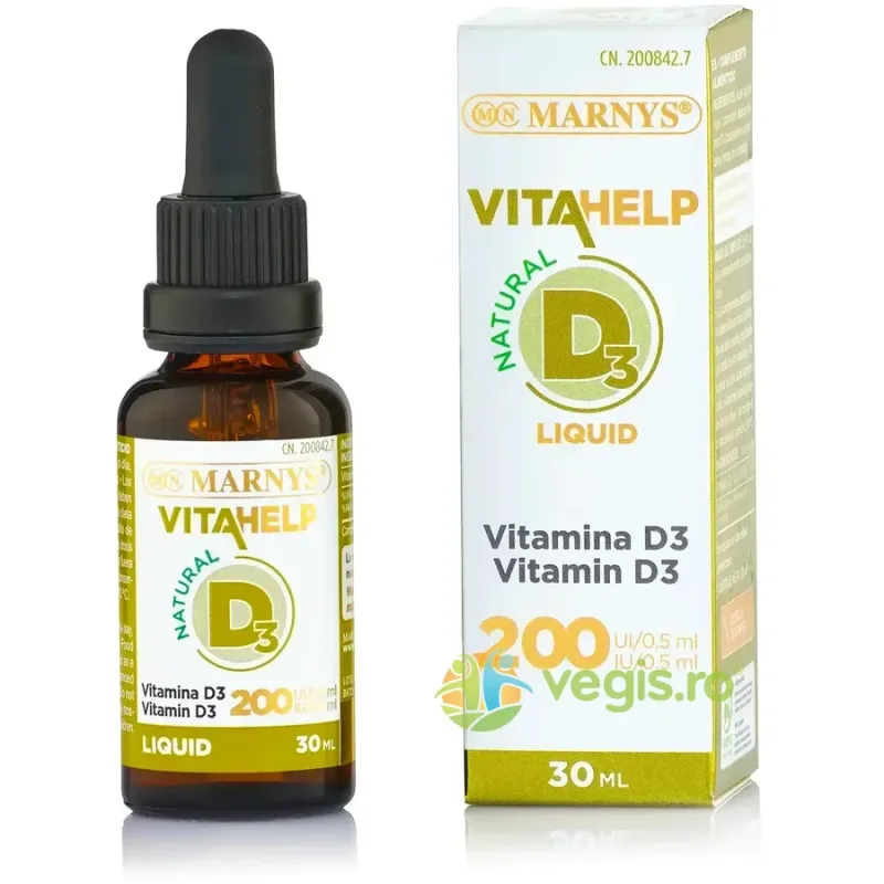 Vitamina D3 Lichida (Colecalciferol) 30ml MARNYS — preț și oferte