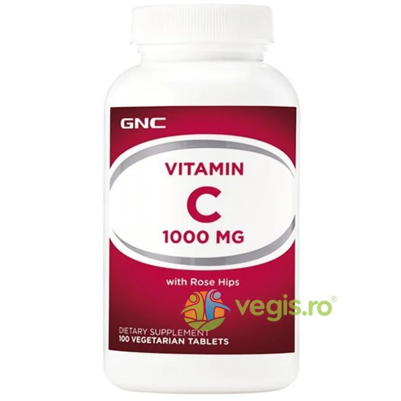 Vitamina C cu Extract de Macese 1000mg 100tb vegetale GNC — preț și oferte