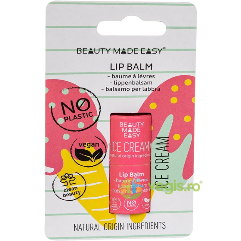Balsam de Buze Ice Cream 5.5g BEAUTY MADE EASY — preț și oferte