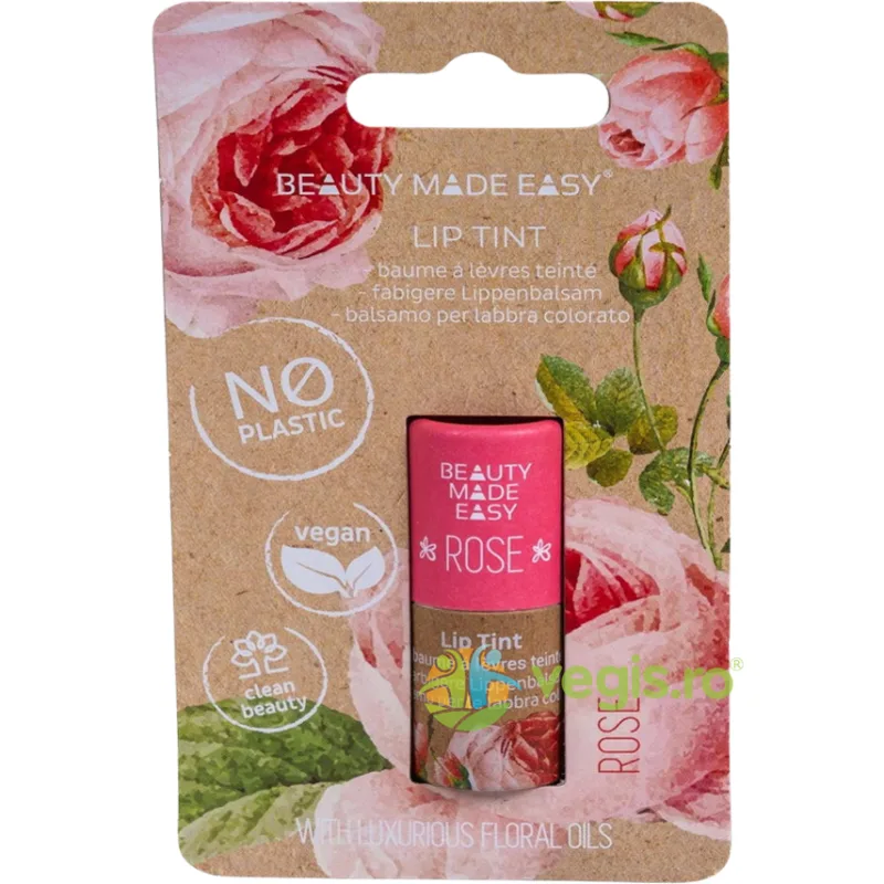 Balsam de Buze Nuantator Rose 5.5g BEAUTY MADE EASY — preț și oferte