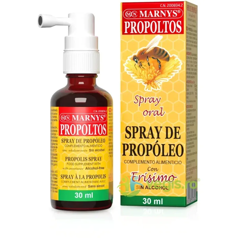 Propoltos - Spray cu Propolis, Mentol, Extract de Brancuta si Vitamina C 30ml MARNYS — preț și oferte