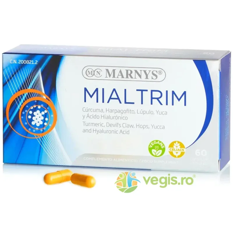 Mialtrim cu 7 Ingrediente - Antiinflamator pentru Muschi, Oase, Articulatii 60cps MARNYS&nbsp;SPORT — preț și oferte