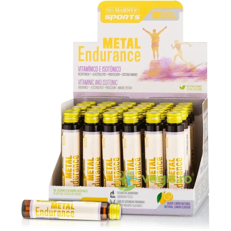 Metal Endurance - Electroliti, Dextroza, B-Complex si Vitamina C pentru Rezistenta si Hidratare 30 fiole MARNYS&nbsp;SPORT — preț și oferte