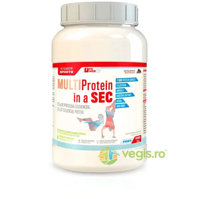 MULTIProtein in a SEC - Complex Post-Workout cu 11 Surse de Proteine cu Eliberare Prelungita, Colostru, Enzime Digestive 1470g MARNYS&nbsp;SPORT — preț și oferte