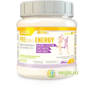 PRELoad Energy - Complex Pre-Workout cu Taurina, Magneziu, Izomaltuloza, Ciclodextrina, B-Complex, Vitamine si Minerale 460g