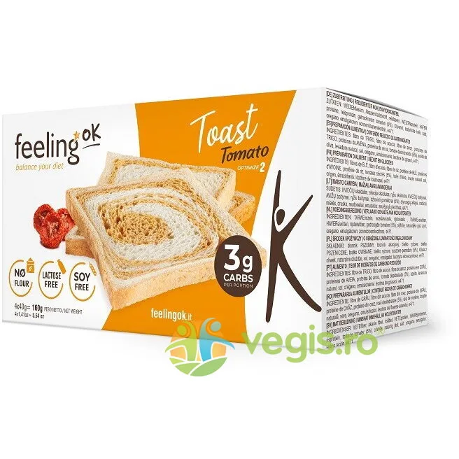 Toast Low-Carb cu Rosii 160g FEELINGOK — preț și oferte