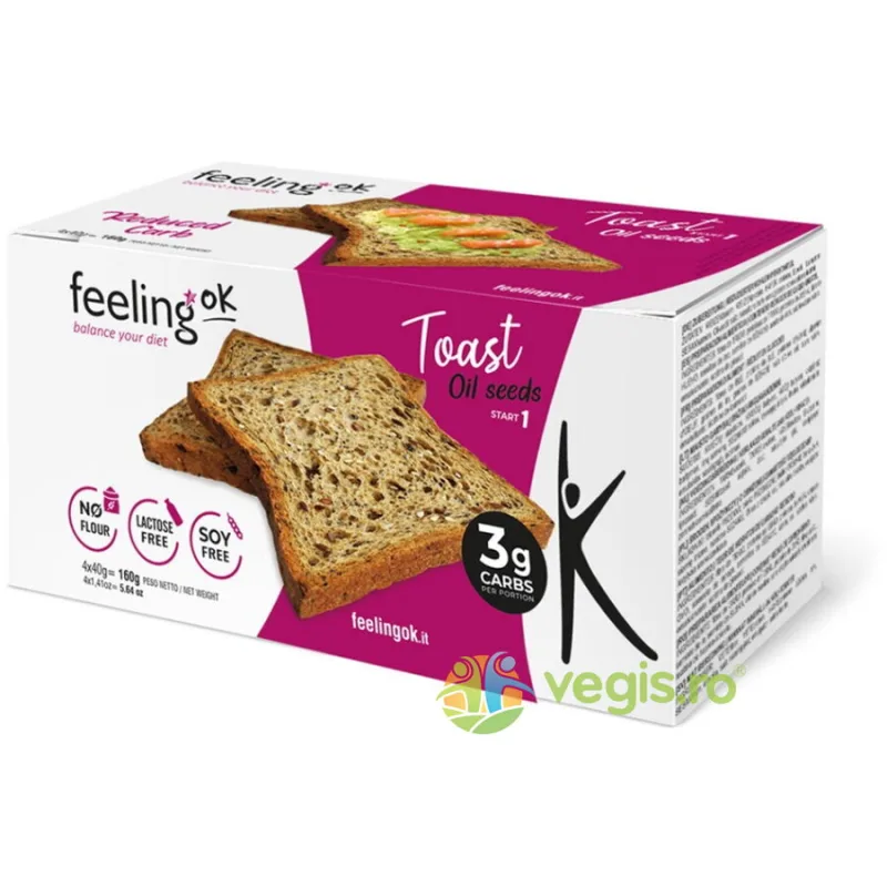 Toast cu Seminte 160g FEELINGOK — preț și oferte