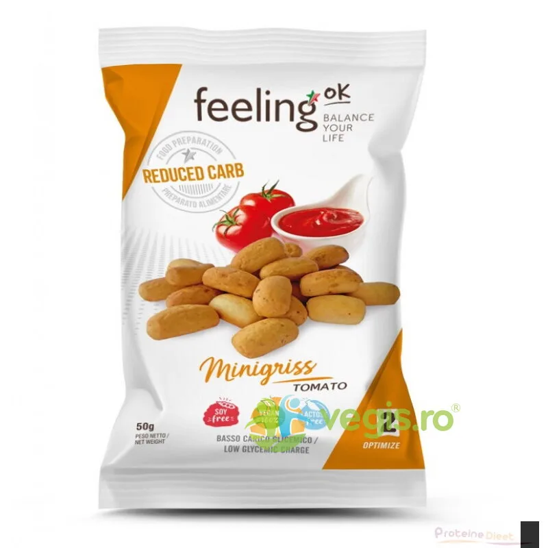 Mini Grisine cu Rosii 50g FEELINGOK — preț și oferte
