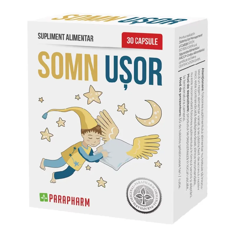 Somn Usor, 30 capsule, Parapharm — preț și oferte
