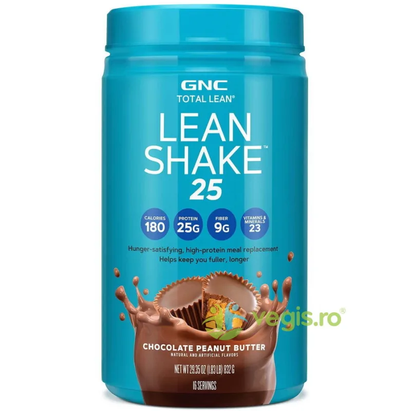 Shake Proteic cu Aroma de Ciocolata si Unt de Arahide Total Lean 25 - 832g GNC — preț și oferte