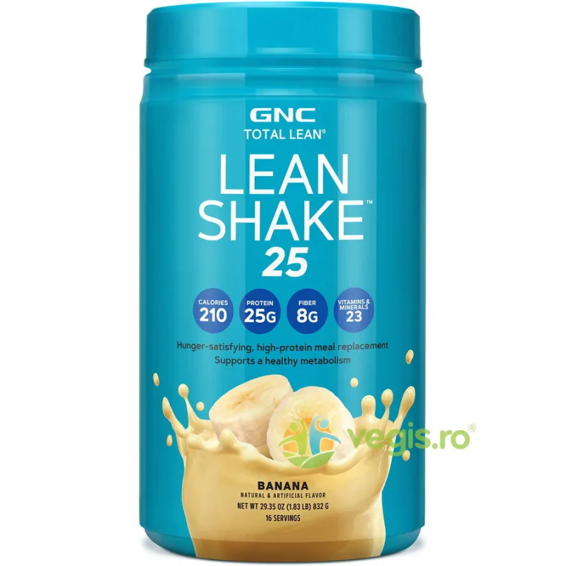 Shake Proteic cu Aroma de Banana Total Lean 25 - 832g GNC — preț și oferte