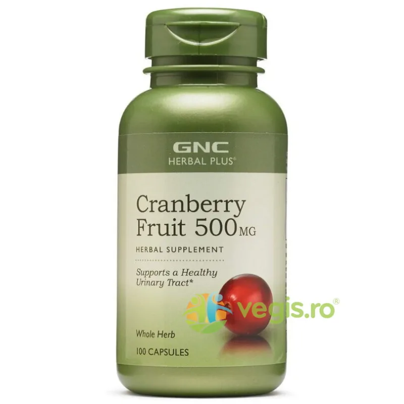 Extract din Fruct de Merisor 500mg (Cranberry Fruit) Herbal Plus 100cps GNC — preț și oferte