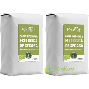 Pachet Faina Integrala de Secara Ecologica/Bio 1kg+1kg