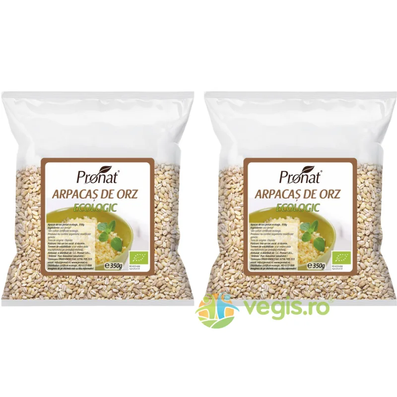 Pachet Arpacas de Orz Ecologic/Bio 350g+350g PRONAT — preț și oferte