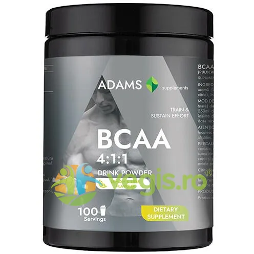 BCAA 4:1:1 cu Aroma de Lemon si Lime 400g ADAMS VISION — preț și oferte