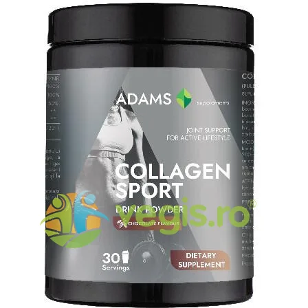Collagen Sport cu MSM si Aroma de Ciocolata 600g ADAMS VISION — preț și oferte