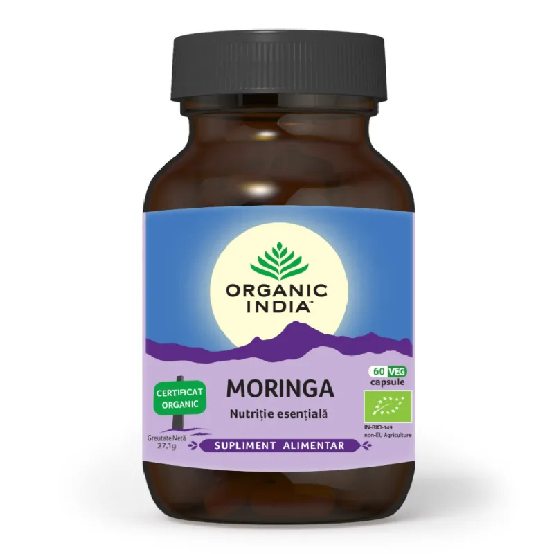 Moringa, 60 capsule, Organic India — preț și oferte