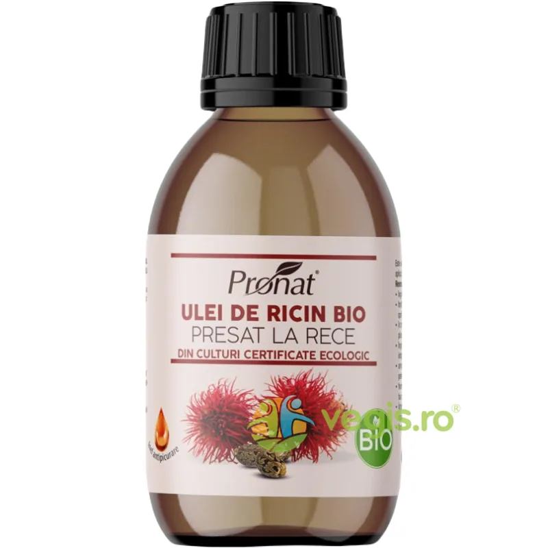 Ulei din Seminte de Ricin Presat la Rece 100ml PRONAT — preț și oferte