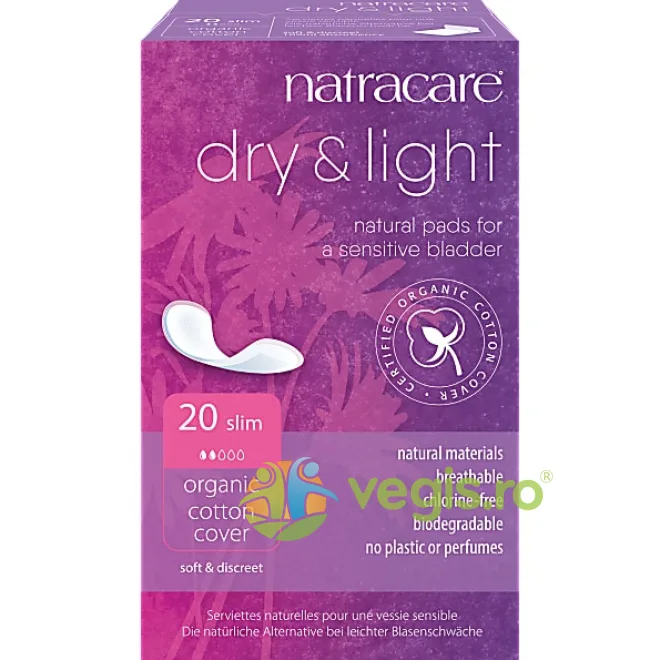 Absorbante Light pentru Incontinenta Urinara (2 Picaturi) 20buc NATRACARE — preț și oferte