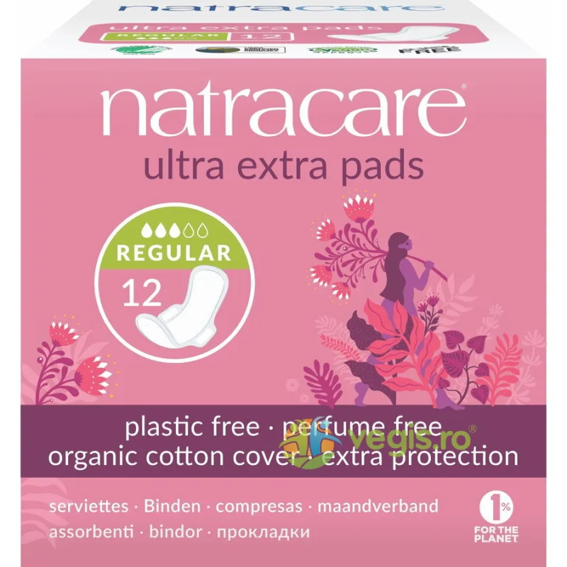 Absorbante Normale de Noapte Ultra Extra (3 Picaturi) 12buc NATRACARE — preț și oferte