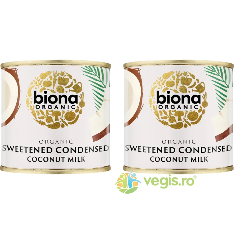 Pachet Bautura de Cocos Condensata Indulcita Ecologica/Bio 210g+210g BIONA — preț și oferte