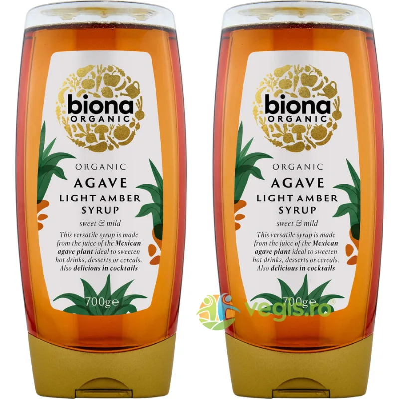 Pachet Sirop de Agave Light Ecologic/Bio 700g+700g BIONA — preț și oferte