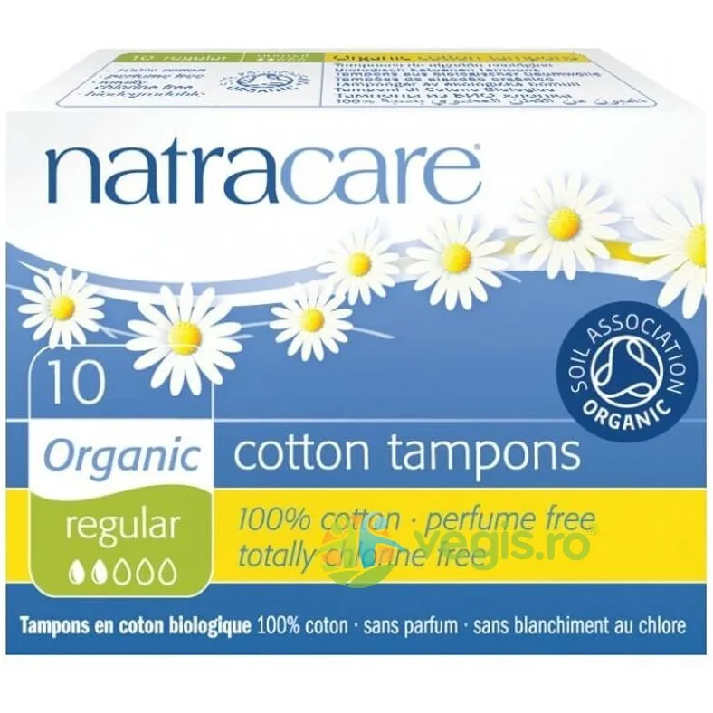 Tampoane din Bumbac Organic Flux Normal 10buc NATRACARE — preț și oferte