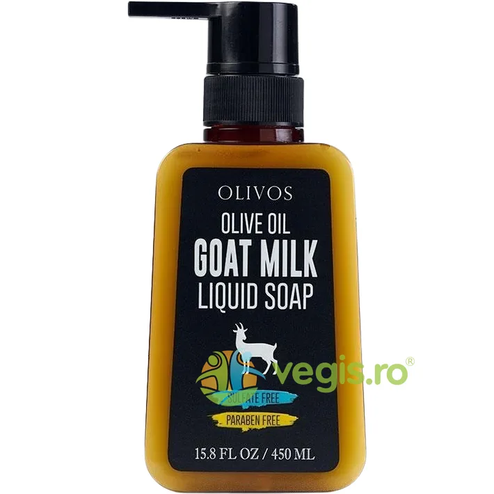 Sapun Lichid cu Lapte de Capra si Ulei de Masline 450ml OLIVOS — preț și oferte