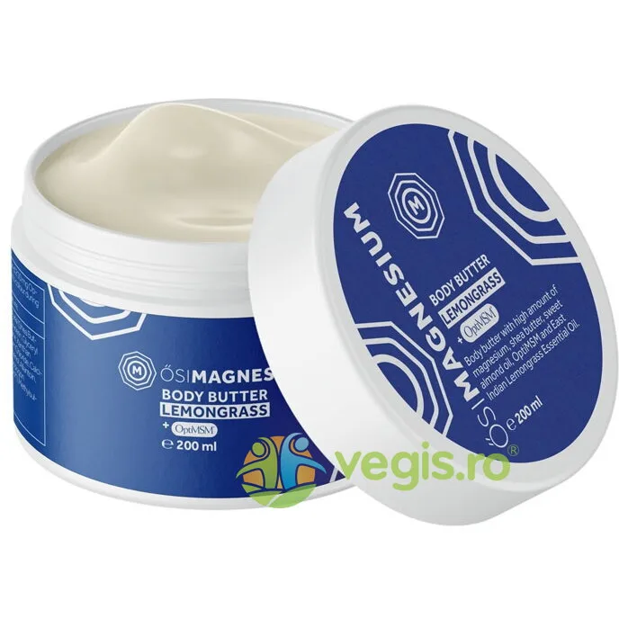 Unt de Corp cu Magneziu, Lemongrass si OptiMSM 200ml OSIMAGNESIUM — preț și oferte