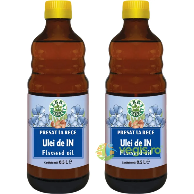 Pachet Ulei din Seminte de In 500ml+500ml Herbavit — preț și oferte