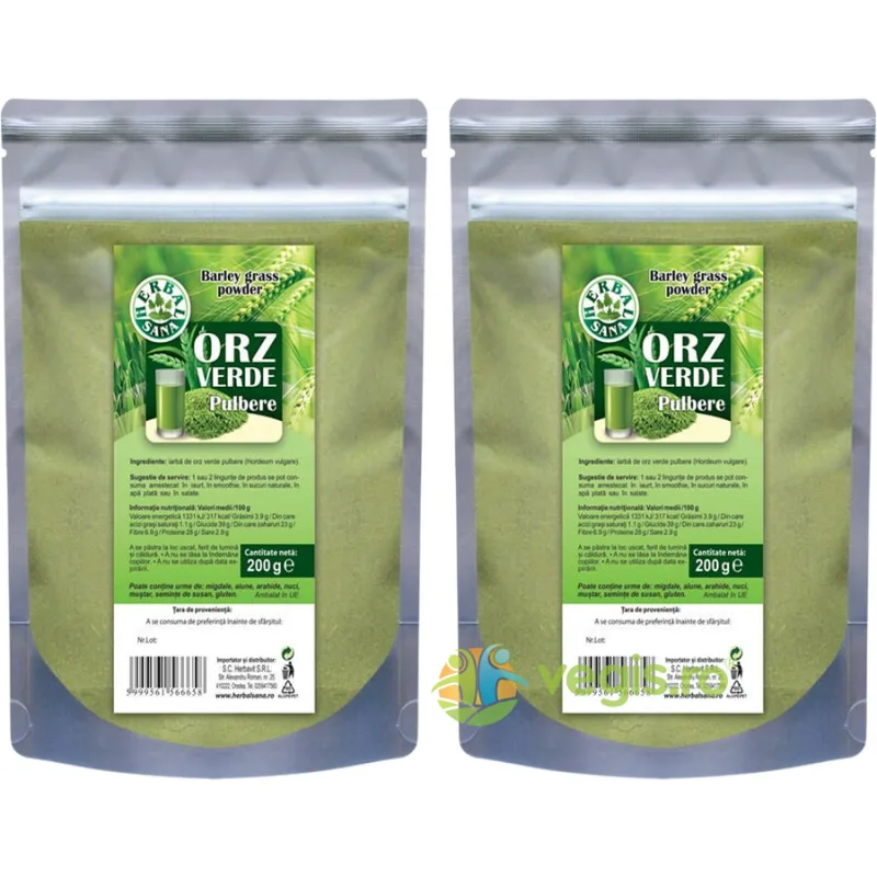 Pachet Orz Verde Pulbere 200g+200g Herbavit — preț și oferte