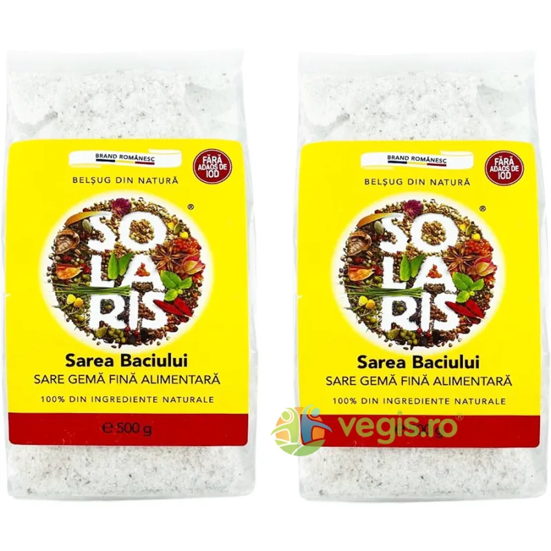 Pachet Sarea Baciului 500g+500g SOLARIS — preț și oferte