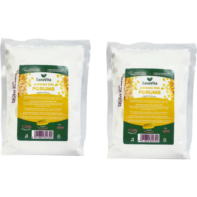 Pachet Amidon din Porumb 250g+250g SANOVITA — preț și oferte