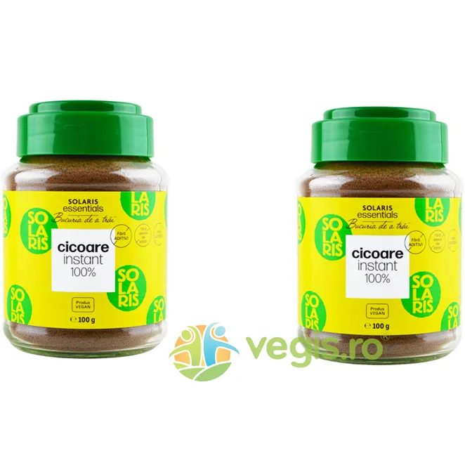 Pachet Cicoare 100% Instant Borcan 100g+100g SOLARIS — preț și oferte