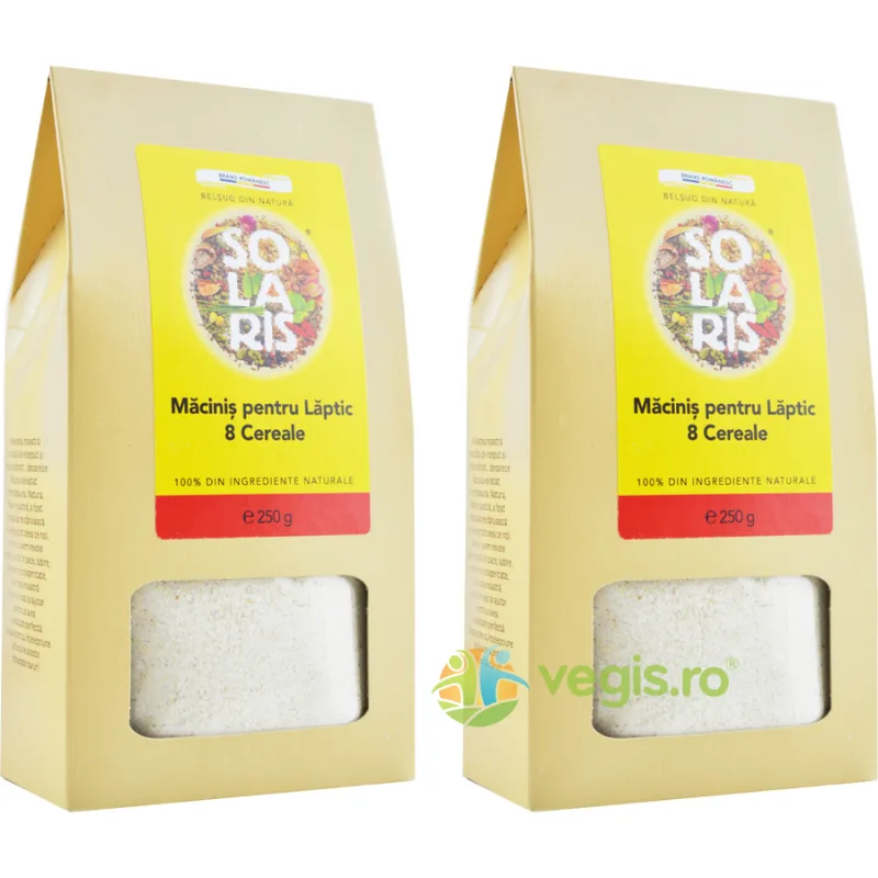 Pachet Macinis pentru Laptic cu 8 Cereale 250g+250g SOLARIS — preț și oferte