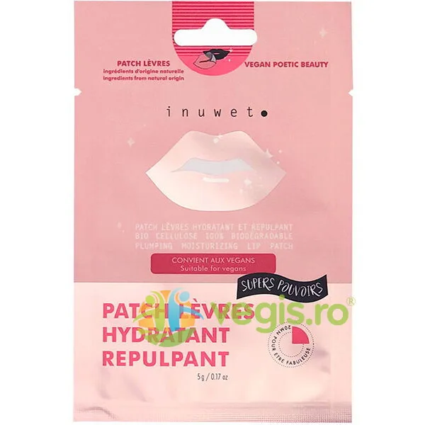 Plasturi pentru Buze din Bioceluloza cu Efect de Hidratare si Umplere 5g INUWET — preț și oferte
