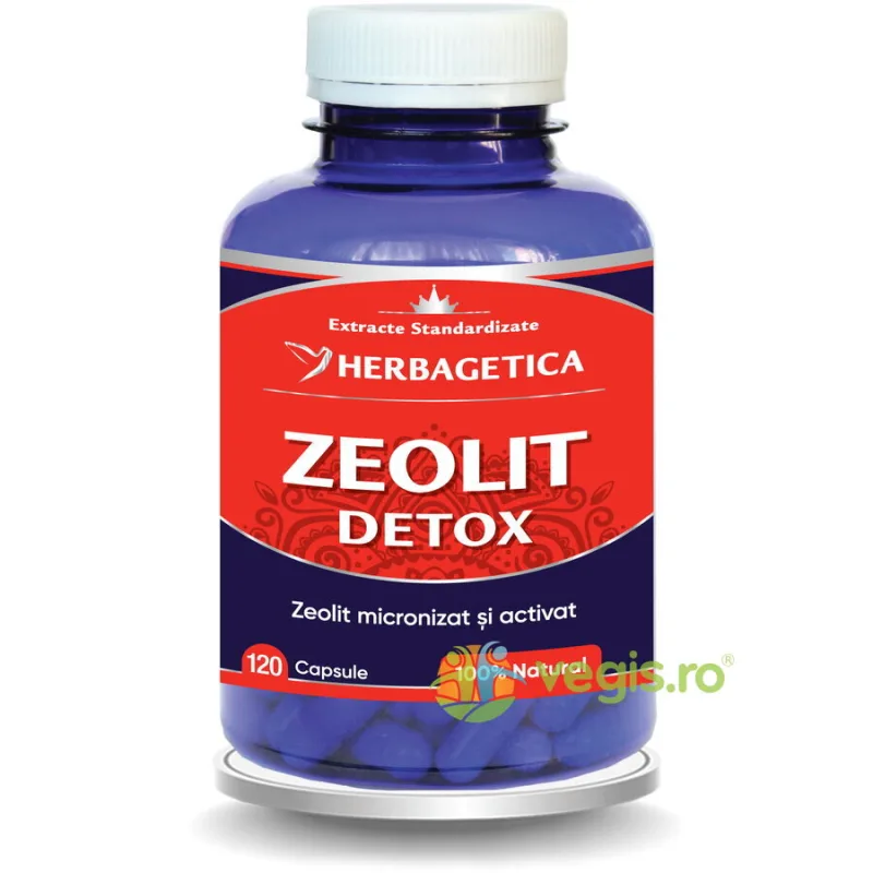 Zeolit Detox 120cps HERBAGETICA — preț și oferte