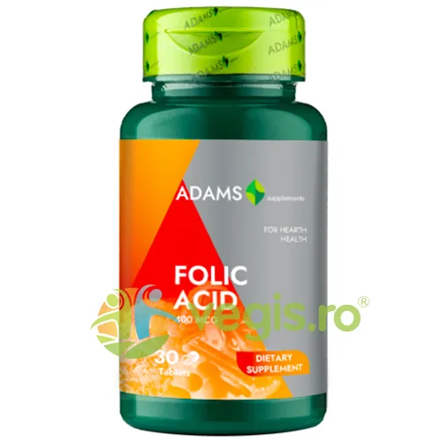 Acid Folic 400mcg 30tb ADAMS VISION — preț și oferte