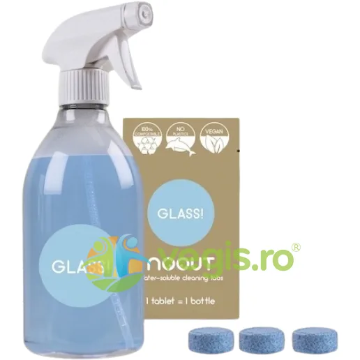 Set Solutie Curatare Geamuri Recipient + Tablete Zero Waste NOOUT — preț și oferte