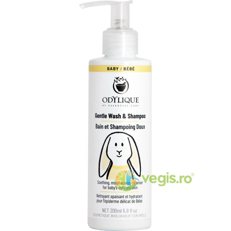 Sampon si Gel de Dus pentru Copii si Bebelusi Bio 200ml ODYLIQUE BY ESSENTIAL CARE — preț și oferte