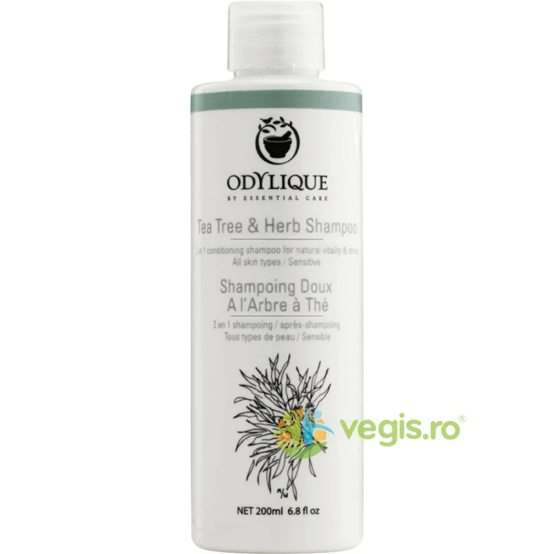 Sampon Anti-Matreata cu Tea Tree si Plante Bio 200ml ODYLIQUE BY ESSENTIAL CARE — preț și oferte