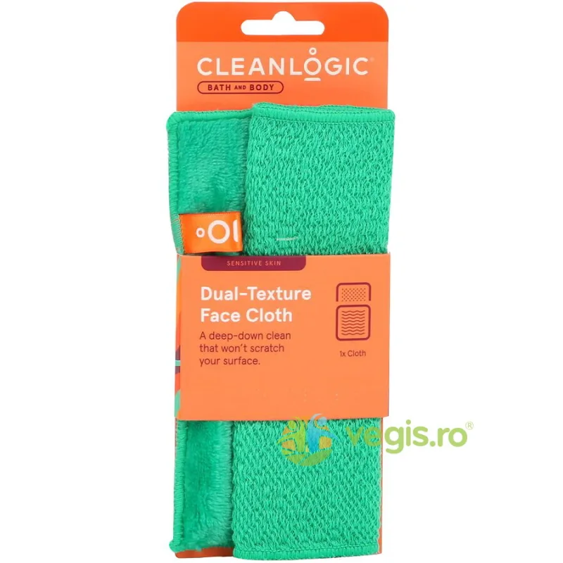 Prosop Exfoliant pentru Tenul Sensibil cu Doua Texturi Bath & Body 1buc CLEANLOGIC — preț și oferte