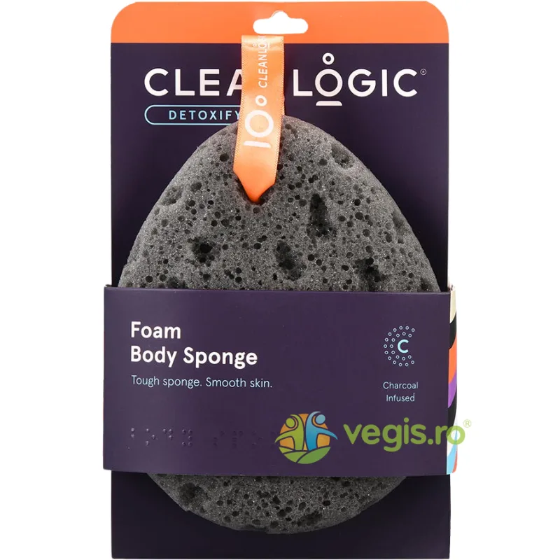 Burete Detoxifiant pentru Corp cu Carbune Activ Detoxify 1buc CLEANLOGIC — preț și oferte